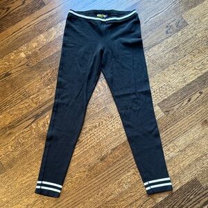 Ralph Lauren Black Pants with White Stripes